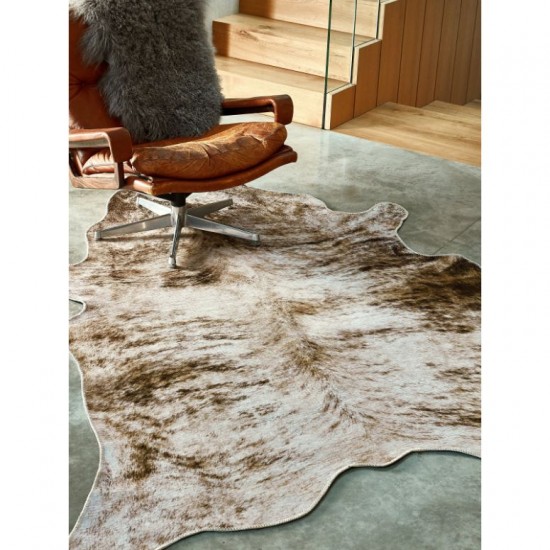 Nashville Faux Cowhide Grey