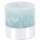 Blue Rustica Pillar Candle 10x10cm