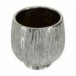 Jasper Small Silver Ceramic Planter
