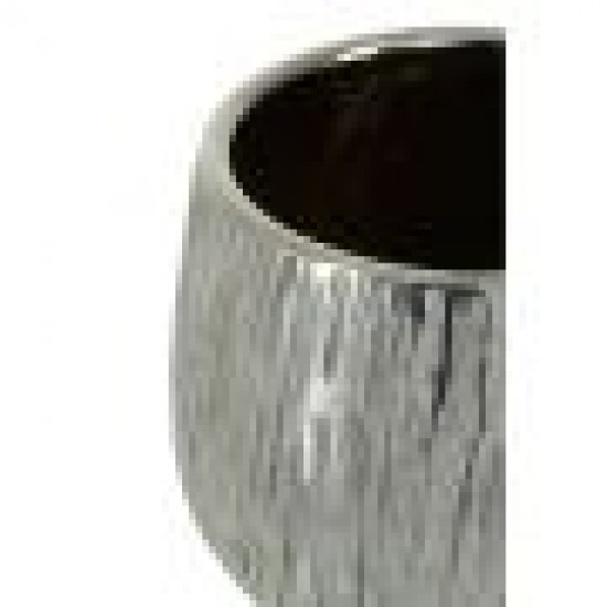 Jasper Small Silver Ceramic Planter