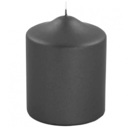 Charcoal Metallic Candle 10cm Charcoal Metallic Candle 10cm