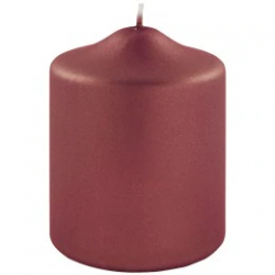 Bordeaux Metallic Candle 10cm