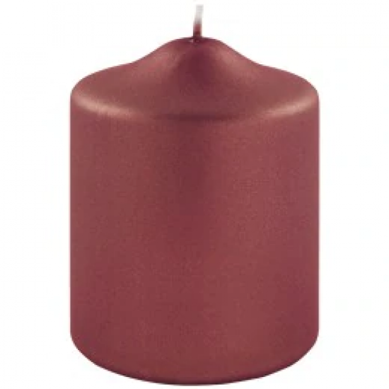 Bordeaux Metallic Candle 10cm