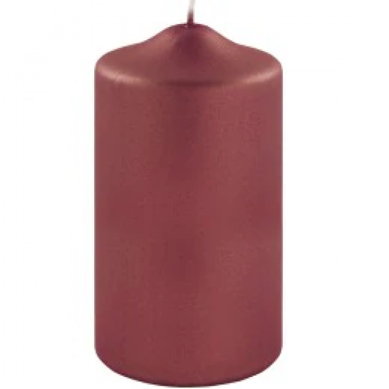 Bordeaux Metallic Candle 15cm