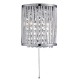ELLA II 8LT PENDANT- CHROME, CRYSTAL DROPS, ALUMINIUM TUBES