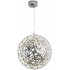 Nebula – Integrated LED 12-Light Spiral Crystal Cluster Drop Pendant Chrome