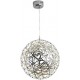 Nebula – Integrated LED 12-Light Spiral Crystal Cluster Drop Pendant Chrome