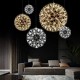 Nebula – Integrated LED 12-Light Spiral Crystal Cluster Drop Pendant Chrome